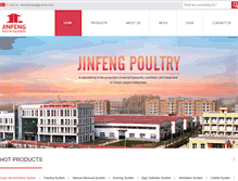 Tablet Screenshot of jinfengpoultry.com